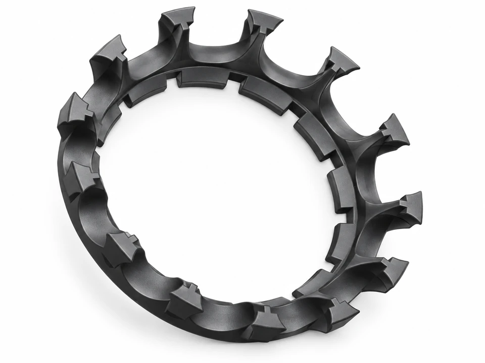 Open-pocket ring — Product rendering