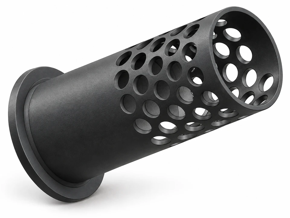 PPS tubular ball bearing cage design — Product rendering